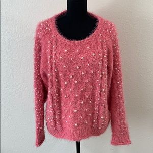 NWT POL Bubblepink & Pearl  Ultra Soft Sweater